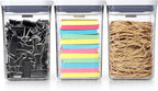 OXO Good Grips 3-PC Small Square Short POP Container Set,(Pack of 2)