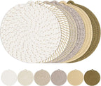 8" Trivets for Hot Dishes, 6 Pack Hot Pads for Kitchen Counter & Dining Table, Heat Resistant | Scratches | Stains Cotton Trivets for Hot Pots and Pans
