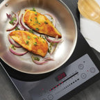 Tramontina Boston Tri-Ply Clad Stainless Steel 12-Inch Large Frying Pan, Induction-Ready Skillet, Dishwasher-Safe, NSF-Certified
