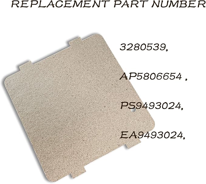 WB34X21610 Microwave Wave Guide Cover Replacement for GE Microwave AP5806654, 262100201506, 3280539, PS9493024