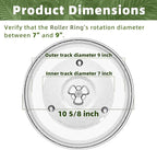 10.6" Microwave Glass Turntable Compatible with Hamilton Beach P90D23AL-R1, GE WB48X26755, 10 5/8 inch Replacement Microwave Glass Plate for Whirlpool WPW10551236