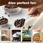 VRUIFA Tablespoon Measuring Spoon, Stainless Steel Coffee Scoop for Ground Coffee, Suger, Bean, Tea, Flour, Short Handle Fits inside Airscape Canisters(30ML*2)