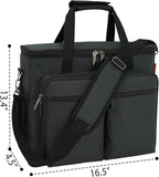 Bartender Bag, Bartender Kit Travel Bag for Cocktail Shaker Set, Portable Carrying Case with Compartments for Wine Bottles, for Travel Home Indoor Outdoor Party(Bag Without Tools)
