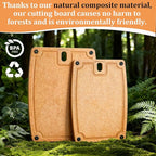 Large Cutting Boards for Kitchen Dishwasher - XL Cutting Board Set Double-Sided with Non-Slip Feet and Juice Groove Composite Chopping Board Knife Friendly Cut Meat, Fruit,Vegetable