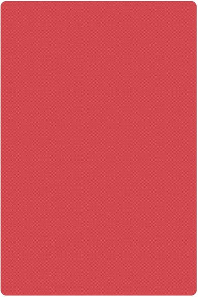 TrueCraftware- 20" X 15" X 1/2” Cutting Board for Kitchen Red Color Plastic- Durable Color Coded Kitchen Cutting Board Chopping Board Non Slip Cutting Mat for Meat Vegetables Dishwasher Safe