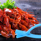 Yardwe Crawfish Sheller and Shrimp Deveiner Tool Blue Shell Removal Gadget for Quick Crawfish Peeling and Tail Shelling Kitchen Specialty Tool for Home Cooking