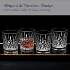 Mikasa Harding Double Old Fashioned Rocks Whiskey, Set of 4