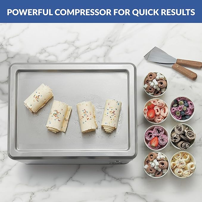 Whynter ICR-300SS 0.5-Quart Stainless Steel Rolled Ice Cream Maker With Compressor