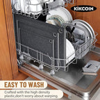 Kikcoin Plastic Cutting Boards for Kitchen, 3-Piece Large Cutting Board Set Dishwasher Safe Chopping Boards with Non-slip Feet and Juice Grooves, Light Gray