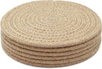 8 Inch Trivets for Hot Dishes, Hot Pots and Pans, Thick Heat Resistant Large Coaster for Kitchen, Hot Pads, Kitchen Essentials, Kitchen Decor for Table & Countertop, 6 Pcs