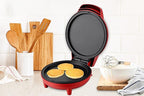 Courant Griddle/Mini Oven Compact Griddle 7-inch Personal Griddle/Pizza Maker Black