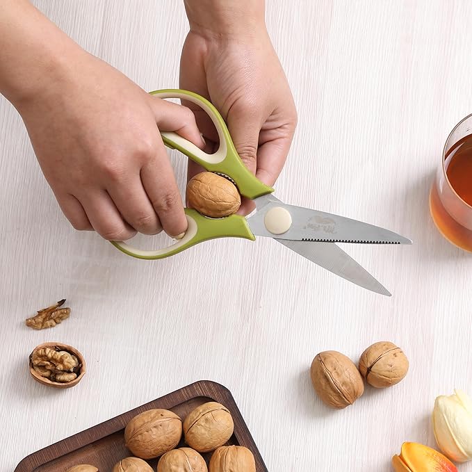 Mr. Pen- All Purpose Kitchen Shears with Protective Sheath, 2 pcs, 8 Inch, Dishwasher Safe, Stainless Steel Food Scissors with Micro-Serrated Blades, Soft Grip, Durable Utility Kitchen Shears