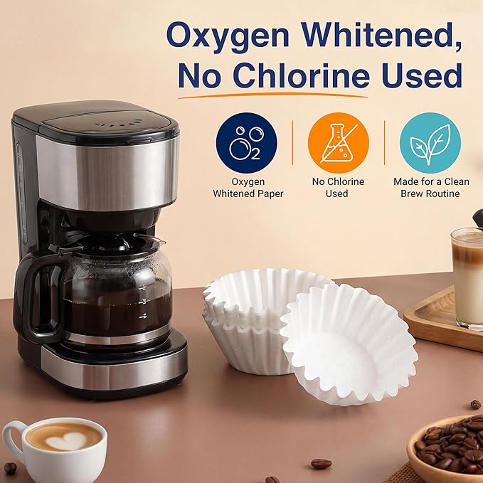 4 Cup Basket Coffee Filters (400, White)