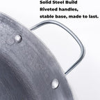 16 Inch Cast Iron Comal Redondo para Tortillas Grande – Large Round Heavy-Duty Griddle Pan with Dual Handles for Mexican Cooking, Quesadillas, Tlayudas, and Outdoor Grill Use