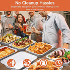 Half Size Aluminum Pans 9x13-20 Pack Aluminum Foil Pans, Heavy Duty Disposable Pans for Cooking, Baking, Meal Prep, Parties & Food Storage
