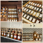 201 Spice Jar Labels - Preprinted Minimalist Waterproof Stickers for Kitchen Jars, Herb & Seasoning Labels for Pantry Organization