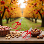 2Pcs Red Peeling The Shell Nut Shell Cracker Seed Pistachio Sheller Opener Peeling Pliers Nut Crackers Artifact Stainless Steel Convenience Hard Case Buster Nut Crackers Specialty Tools and Gadgets