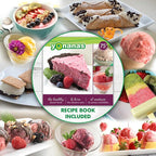 Yonanas 988BK Deluxe Vegan, Dairy-Free Frozen Fruit Soft Serve Maker, Includes 75 Recipes, 200 W, Black
