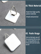 20Pcs 1.25in White Square Invisible Adhesive Small Plate Hangers,Vertical Plate Holders Wall Mount Display Holder,No Nails Decorative Plates for Artworks