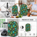 Christmas Tree Stocking Patterns Toaster Blender Slow Cooker Dust Covers Set Food Processor Covers Machine Washable Small Appliance Dust Cover Sets 3PCS