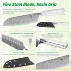FULLHI Knife Set, 14pcs Japanese Knives Set, Multiple Colour Premium German Stainless Steel Chef Knife Set