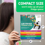 Air Fryer Cheat Sheet Magnets Cooking Guide Booklet - Air Fryer Cookbooks, Air Fryer Liners - Air Fryers Kitchen Gifts Gadgets 2026 - Air Fryer Accessories, Kitchen Gadgets Gifts for Mom Wife Grandma