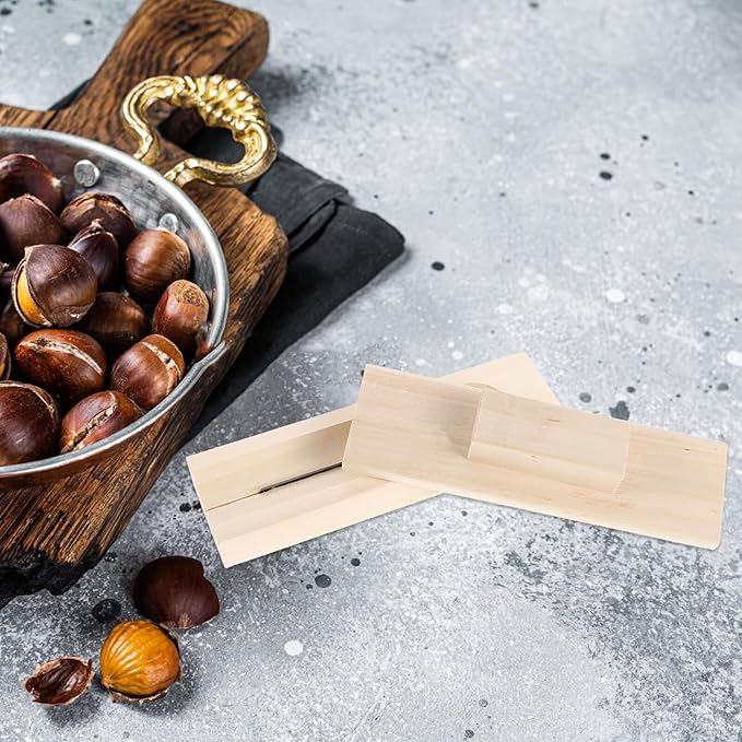 Wooden Chestnut Opener Manual Nut Cutter Quick Chestnut Peeler and Nuts Kitchen Specialty Gadget