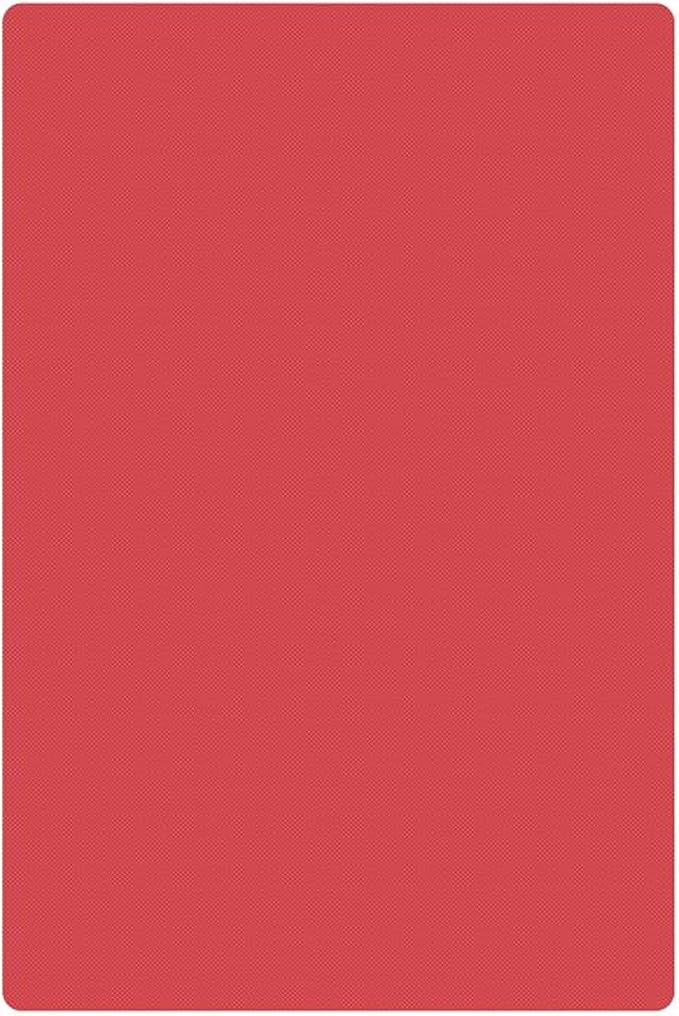 TrueCraftware- 18" X 12" X 1/2” Cutting Board for Kitchen Red Color Plastic- Color Coded Durable Kitchen Cutting Board Chopping Board Non Slip Cutting Mat for Meat Vegetables Dishwasher Safe