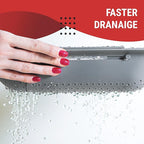 Collapsible Colander, Over the Sink Colander Strainer Basket 8x14-19 inch Size, Extendable Strainers and Colanders