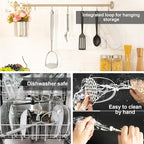 2Pcs Long Handle Large Potato Smasher with Peeler,Mashed Potato Masher,Stainless Steel Masher Kitchen Tool for Bean,Vegetable,Food,Fruit,Salad