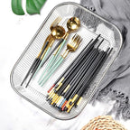 Utensil Drying Rack, 2 Pack Stainless Steel Utensils Holder Dishwasher Silverware Basket, Compact Dish Drainer for Kitchen Countertop, Chopsticks Spoons, Forks, Knifes Organizer, Large