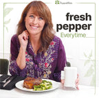 PepperMate Traditional Pepper Grinder Mill - Manual, High-Efficiency Salt and Pepper Grinder Set - Durable, Adjustable Coarseness Pepper Mill Grinder - Easy to Use (Green)