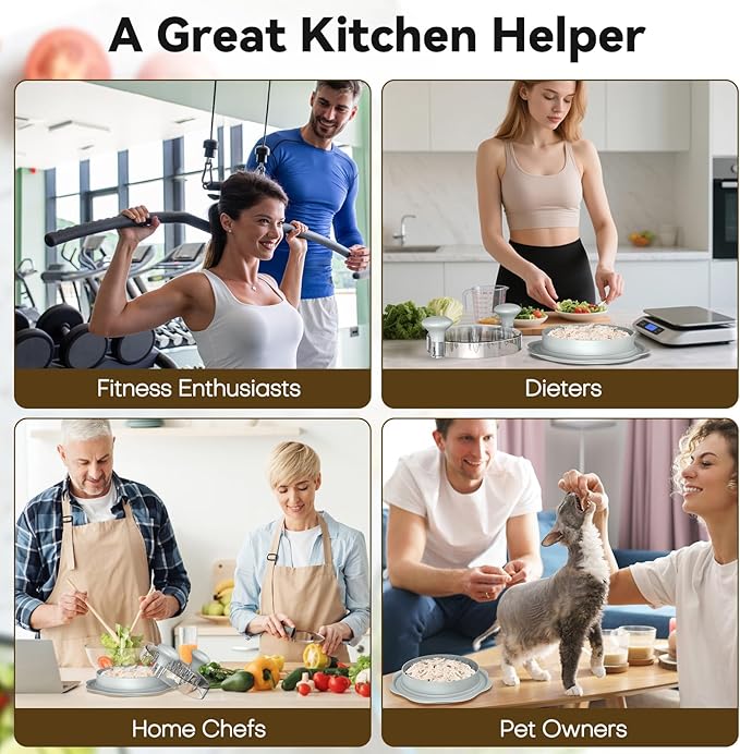 Ukeetap 10" Pro Chicken Shredder Tool Twist Large for Kitchen, BPA-Free Food-Safe Meat Grinder, Visible Chicken Breast Meat Shredder with Strong Anti-Slip Bottom & Ergonomic Handle, Gray