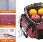 Lifewit Medium Lunch Bag, Insulated Lunch Box, Soft Cooler Cooling Tote for Adult Men Women, Burgundy 12-Can (9L)