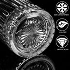 Gusnilo 24 Oz Cocktail Shaker Glasses - 710ml Crystal Bar Mixing Glass Set with Stirring Glasses (2PCS) for Whiskey, Martini, Old Fashioned