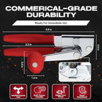 Chef-Master 2-Pack Heavy Duty Can Opener with Anti-Slip Grip, Manual Handheld for Large Cans