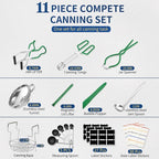 Gemfino Canning Supplies Starter Kit with Canning Rack,Canning Kit for Beginners