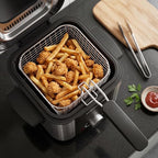 KEINVE Electric Deep Fryer, 1.5 Liters 900W Oil Fryer Perfect for Home Use, Small Deep Fryer with Basket, Cool Touch Sides, Nonstick