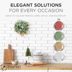 TRIPAR Vertical Wall Plate Rack, Black Display (4 Tiers) - Lightweight & Durable - Contains 4 Non-Adjustable Brackets - Elegantly Display Plates, Tiles, Artwork, & More