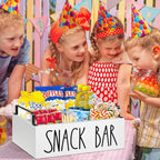 Snack Organizer for Countertop, Wood Pantry Storage Bins with Handles, Snack Bar Organizer for Pantry Shelf, Kitchen, 4 Compartment Food Container Snack Box, Pantry Organizer for Snacks, Chips