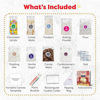 Baketivity Masterpiece Cookies Kids Baking Kit - Cooking Kit for Kids with Premeasured Ingredients, Step by Step Instructions, Paint Brushes, Art Lessons - Baking Set for Girls, Boys Ages 6-12