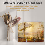 3 Pack 6inch Picture Stands for Display, Silver Metal Plate Stands for Display - Decorative Plate Stand, Plate Holder Display Stand, Picture Frame Stand - Plate Display Stands for Picture Stand