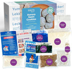 BāKIT Box Aurora Swirl Cookies Baking Kit for Kids, STEM Science of Color Educational Activity Kit, Learn Chromatography, Color Mixing, & More, Includes Organic Food Coloring with Spirulina, Ages 6–13
