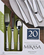 Mikasa, Delano Flatware Service for 4, 20 Piece Set, 18/0 Stainless Steel Silverware Set
