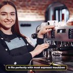 Espresso Carafe Glass Replacement - 4 Cup. Fits Most Espresso Machines, Mr. Coffee, Cuisinart, Breville. PLUS Stainless Steel Creamer (8oz).