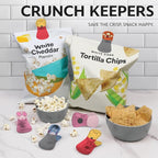 Disney Magnetic Chip Clips – Set of 6 Bag Clips for Food Storage - Mickey, Minnie, Lilo & Stitch, Winnie The Pooh – Durable & Airtight for Pantry & Fridge Use