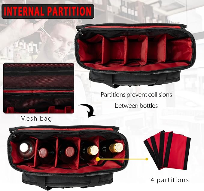 Bartender Kit, 11-Piece Cocktail Shaker Set with Bartender Travel Carrying Bag