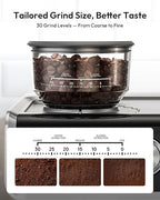EUHOMY Espresso Machine with Grinder, 20 Bar Coffee Maker with Milk Frother Steam Wand, Professional Expresso Coffee Machines with Removable Water Tank, Latte & Cappuccino Machine for Home Barista