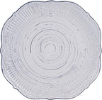 Pfaltzgraff Isabella 16-Piece Stoneware Dinnerware Set, Service for 4 - Handpainted Unique Glazed Finish - Includes Dinner Plates, Salad Plates, Bowls, Mugs - Dishwasher & Microwave Safe (Gray)