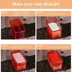 2PCS Red Musubi Maker press mold,Non-stick,BPA-Free sushi mold,Make Hawaiian Musubi at Home or Hawaii Restaurants